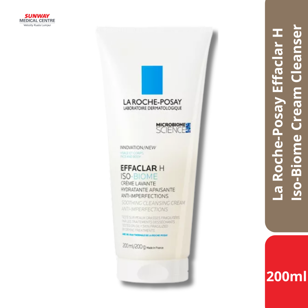La Roche-Posay Effaclar H Iso-Biome Cream Cleanser 200ml