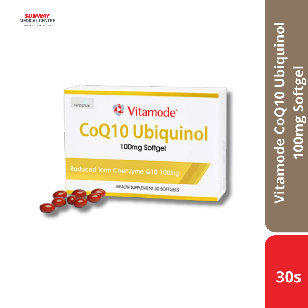 Vitamode CoQ10 Ubiquinol 100mg Softgel 30s